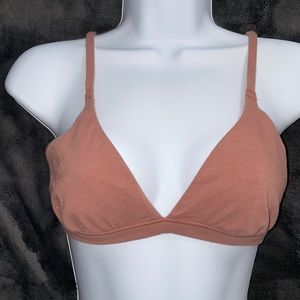 Skims Kim Kardashian triangle Bralette cotton jersey size medium